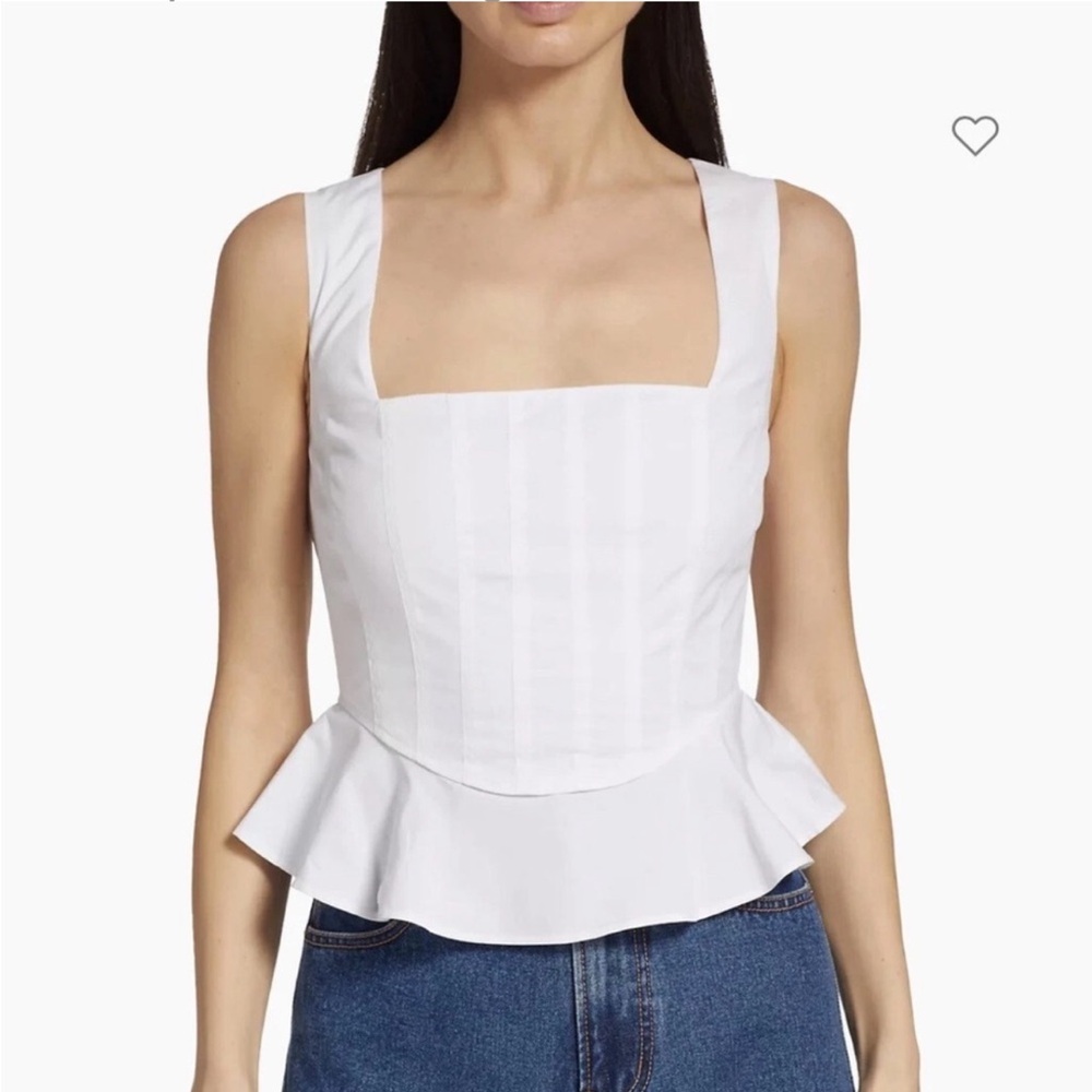 Veronica Beard Nicolette Peplum Corset Top NWT - Picture 6 of 7